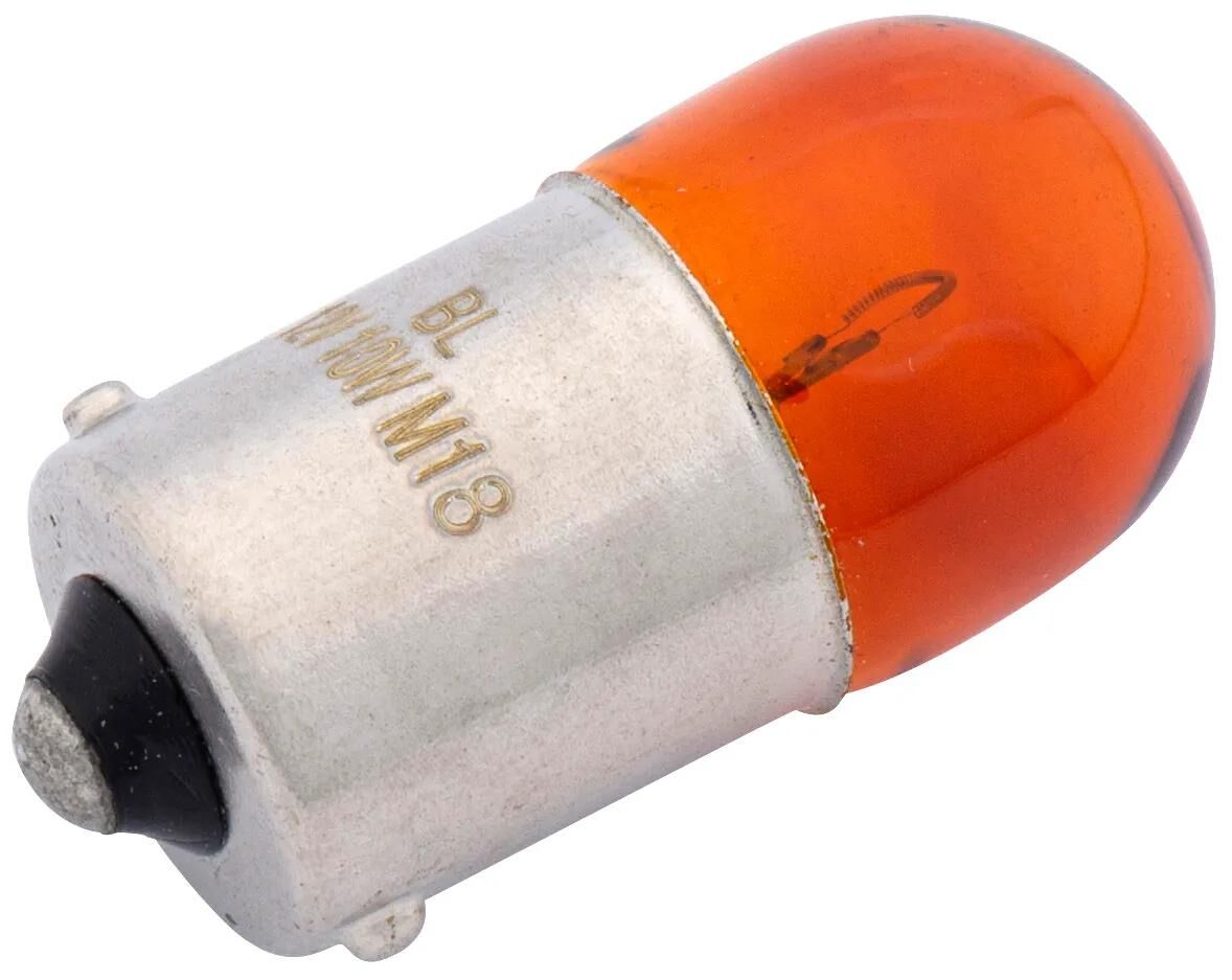 SPAHN kugellampe light bulb 12v 10w yellow ba15s