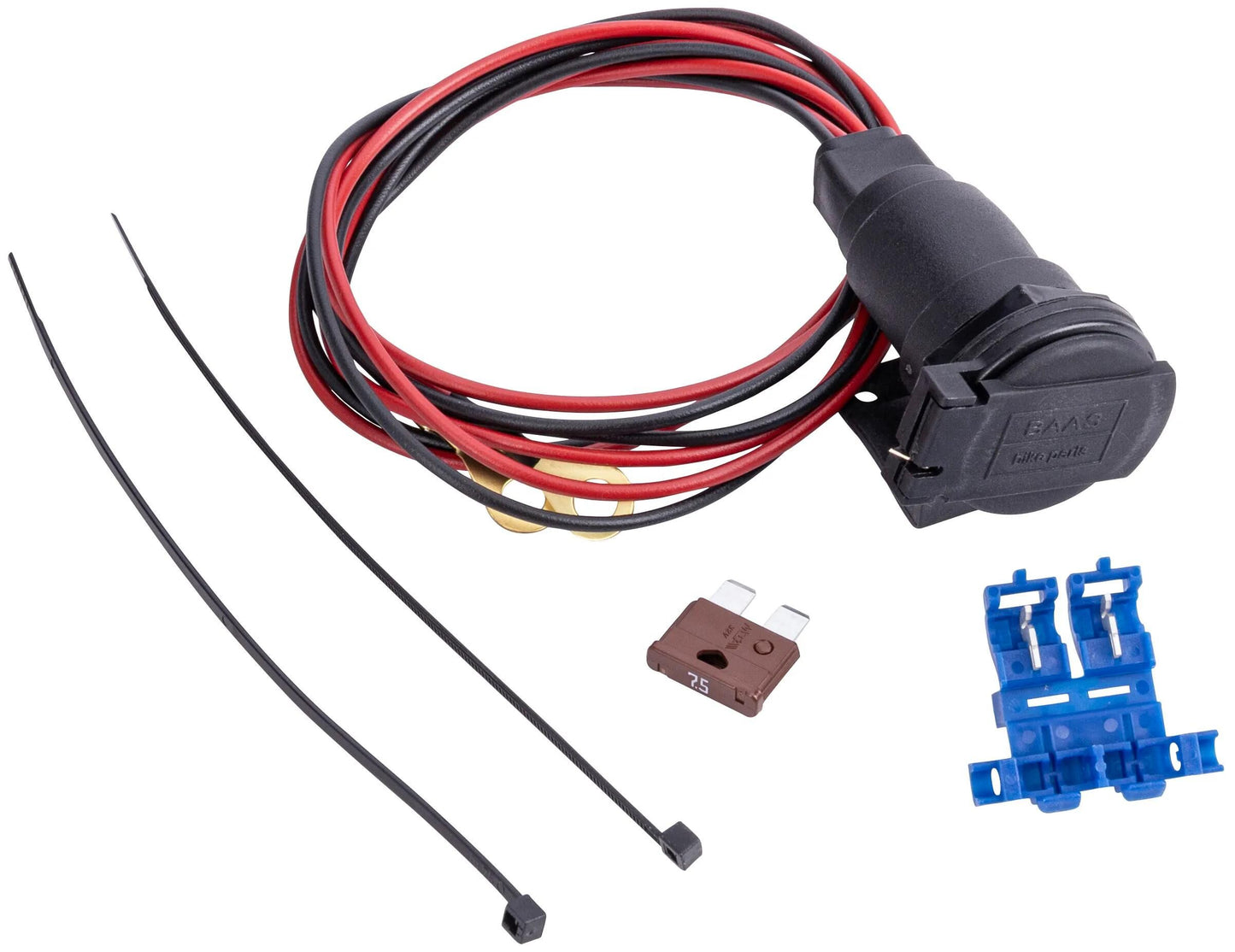 BAAS Bike Parts steckdose zig.-anz.-board sockets baas spring hinged lid