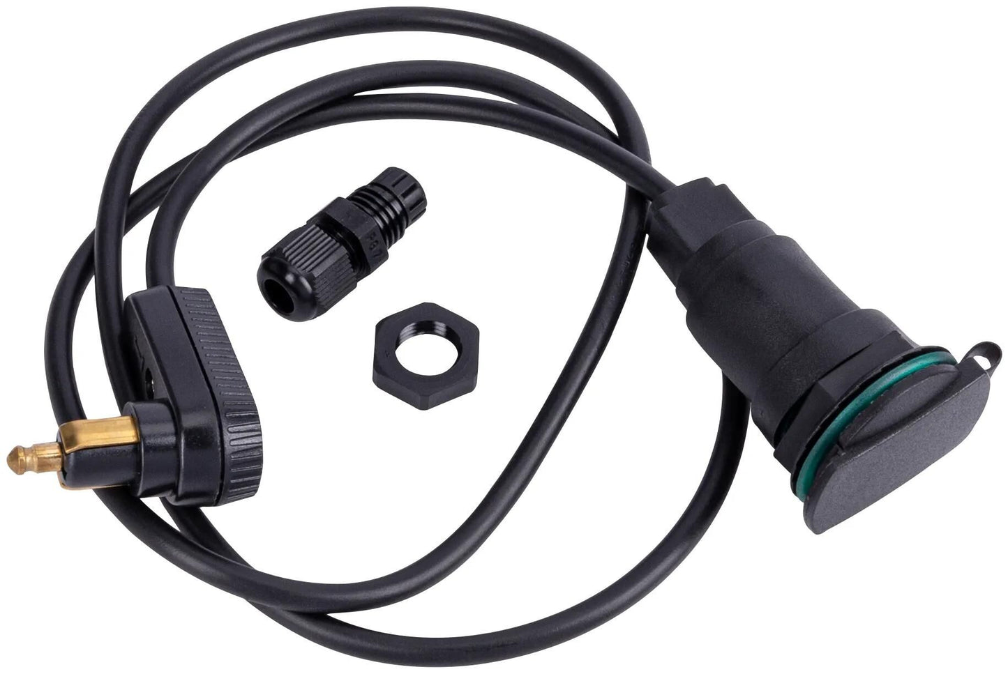 BAAS Bike Parts stromkabel zig. tank bag cable baas din angle plug