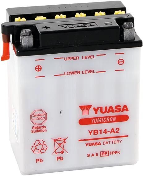 YUASA batterie yb14-a2 battery yb14-a2 standard without sp