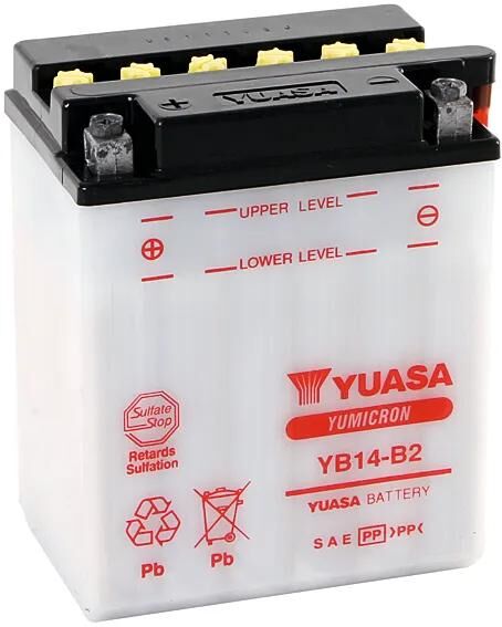YUASA batterie yb14-b2 battery yb14-b2 standard without sp