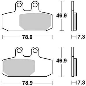 TRW bremsbelag mcb 749 brake pads sinter mcb749srm
