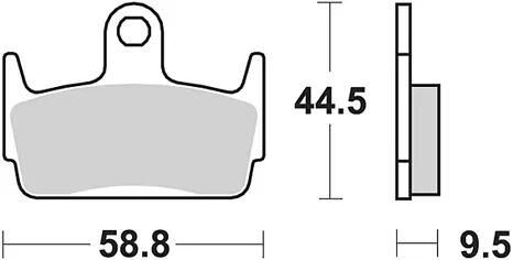 TRW bremsbelag mcb 686 brake pads organ. mcb 686