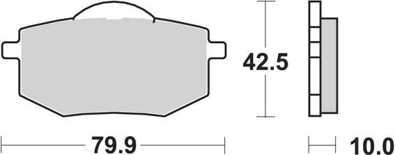 TRW bremsbelag mcb 587 brake pads organ. mcb 587