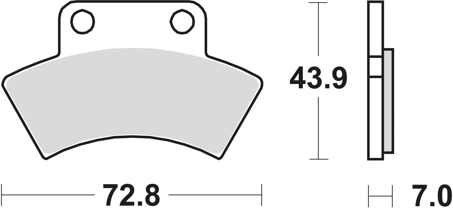 TRW bremsbelag mcb 668 brake pads sinter mcb 668 si