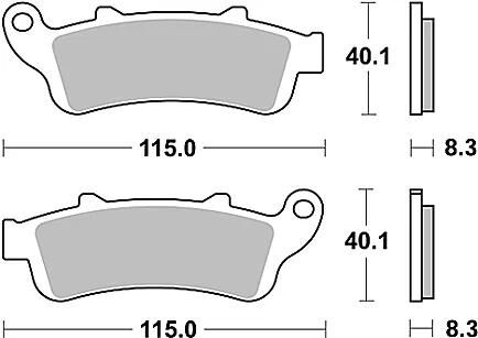 TRW bremsbelag mcb 704 brake pads organ. mcb 704