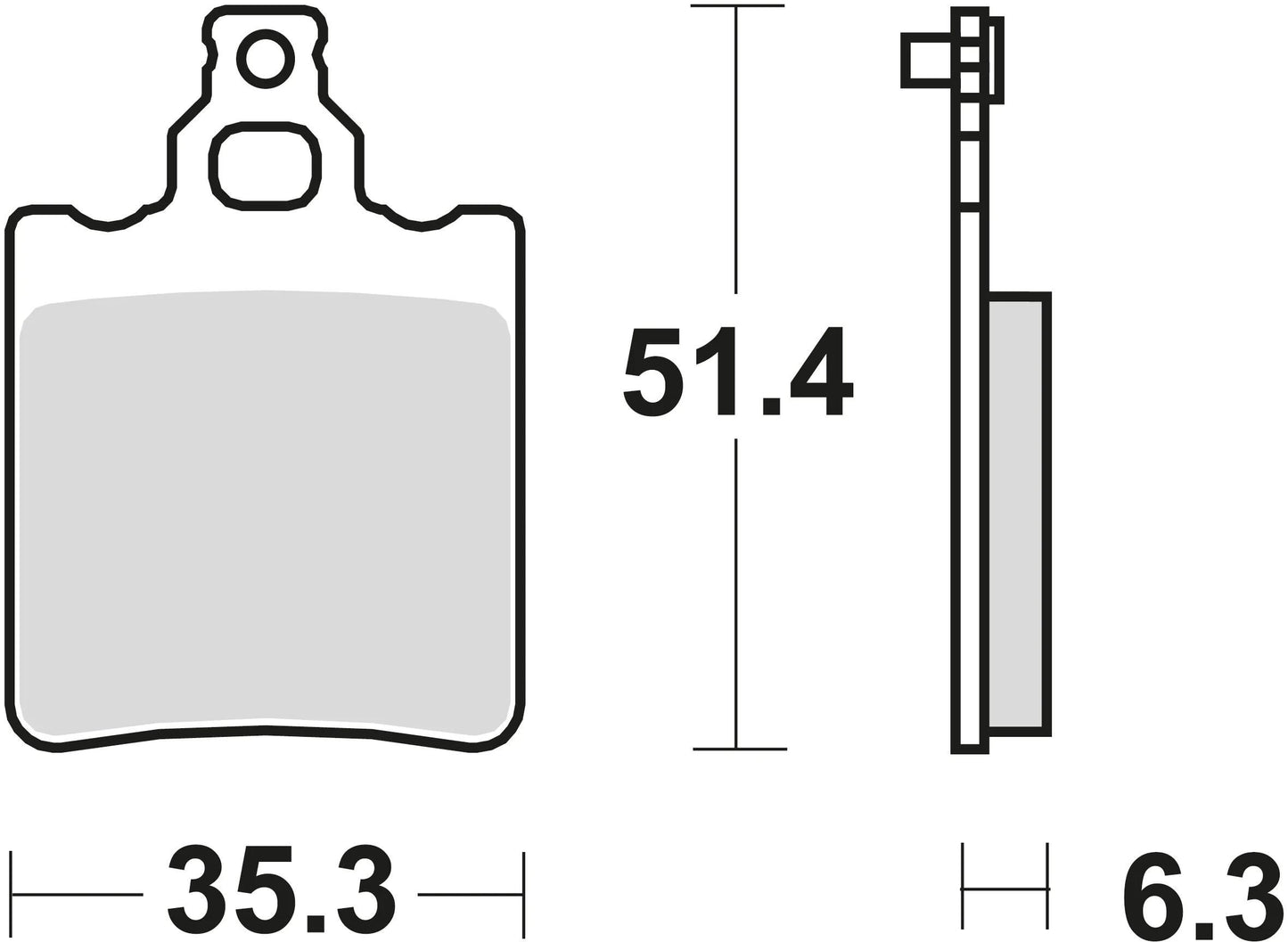 TRW bremsbelag mcb 552 brake pads organ. mcb 552
