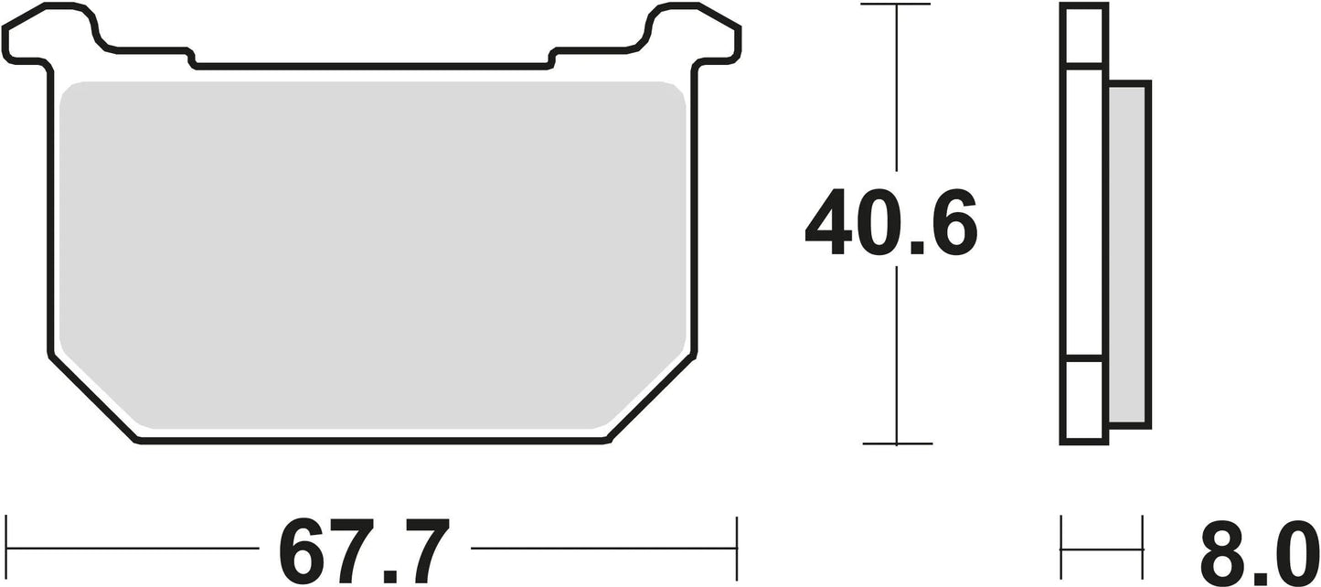 TRW remblokken mcb 515 brake pads organ. mcb 515