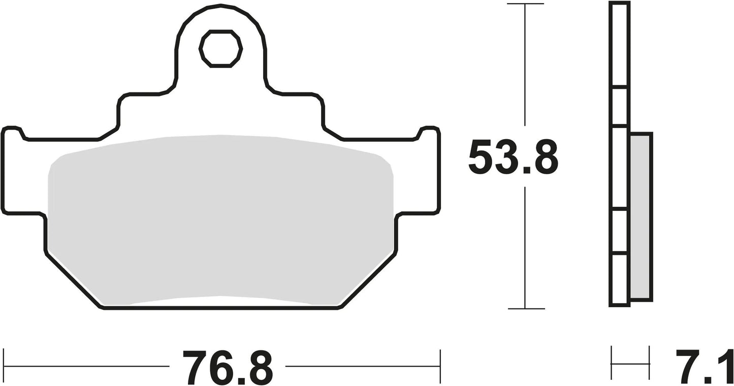 TRW bremsbelag mcb 550 brake pads organ. mcb 550