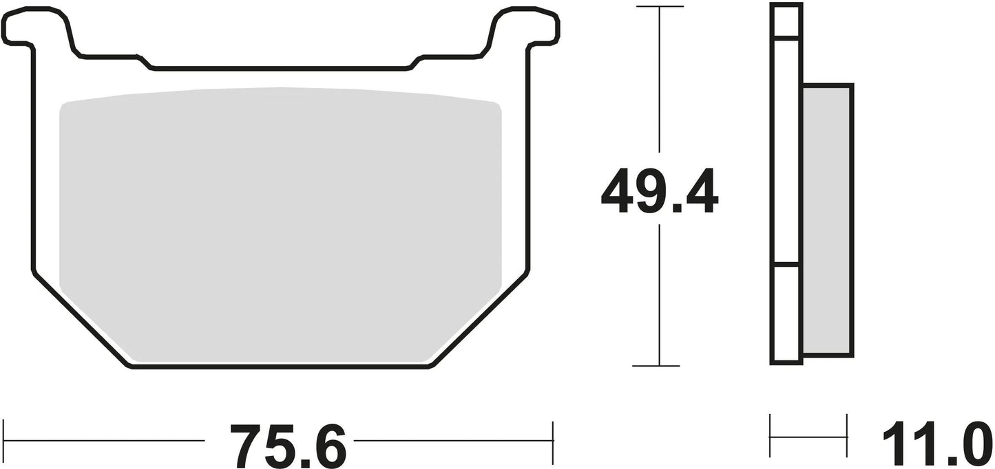 TRW bremsbelag mcb 509 brake pads organ. mcb 509