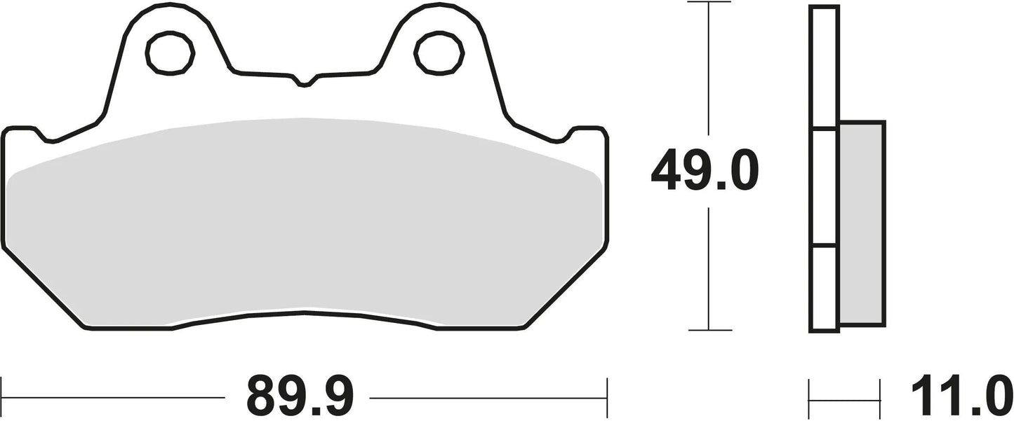 TRW bremsbelag mcb 512 brake pads organ. mcb 512