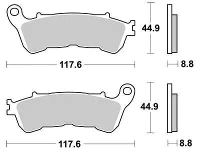 TRW bremsbelag mcb 776 brake pads org.perf. mcb 776
