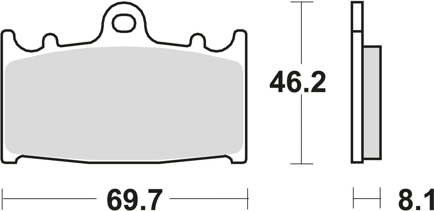 TRW bremsbelag mcb 602 brake pads organ. mcb 602