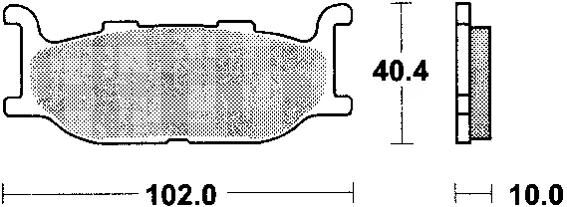 TRW bremsbelag mcb 640 brake pads organ. mcb 640