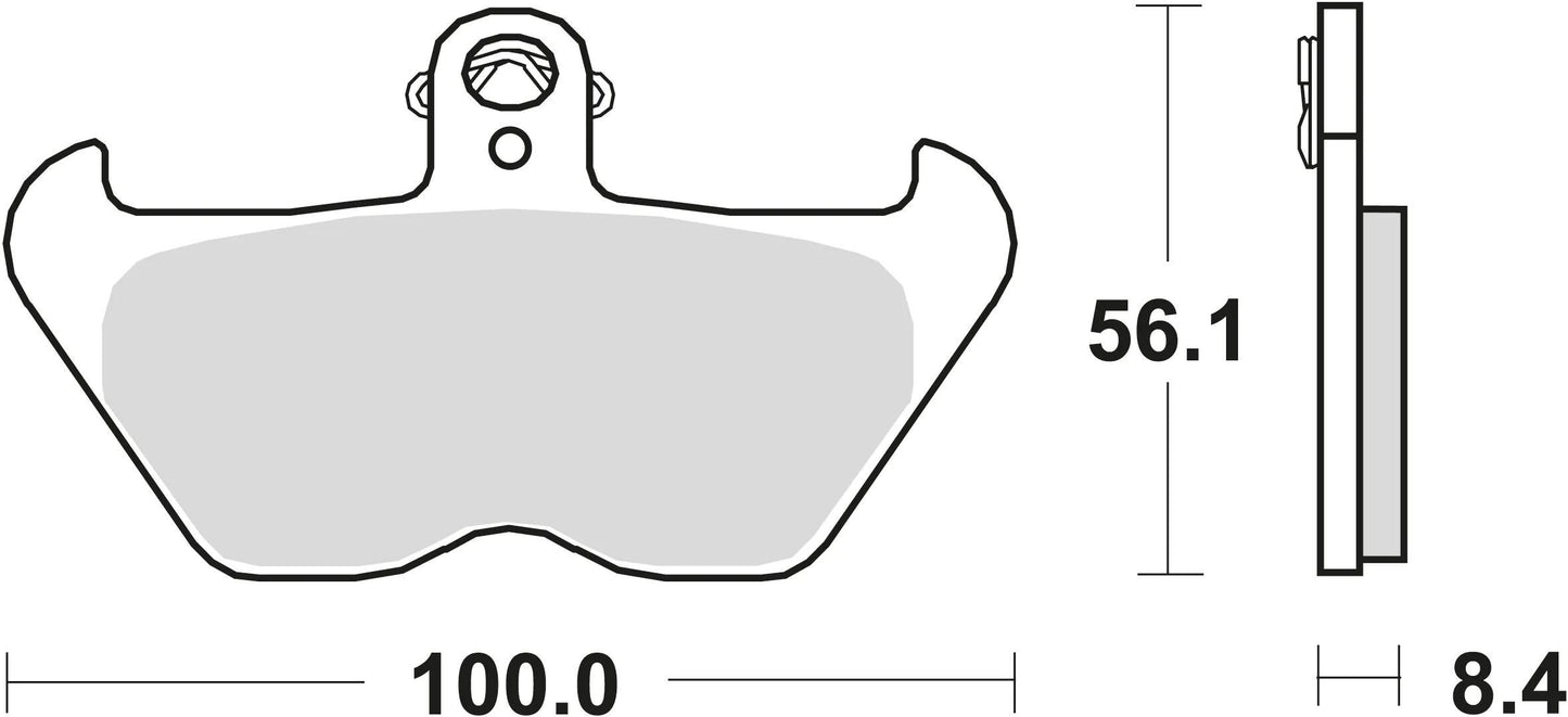 TRW bremsbelag mcb 680 brake pads organ. mcb 680