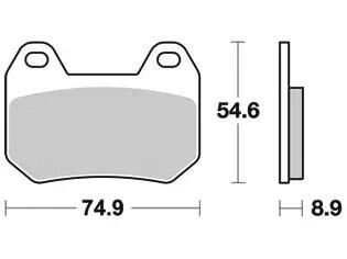 TRW bremsbelag mcb 713 brake pads organ. mcb 713