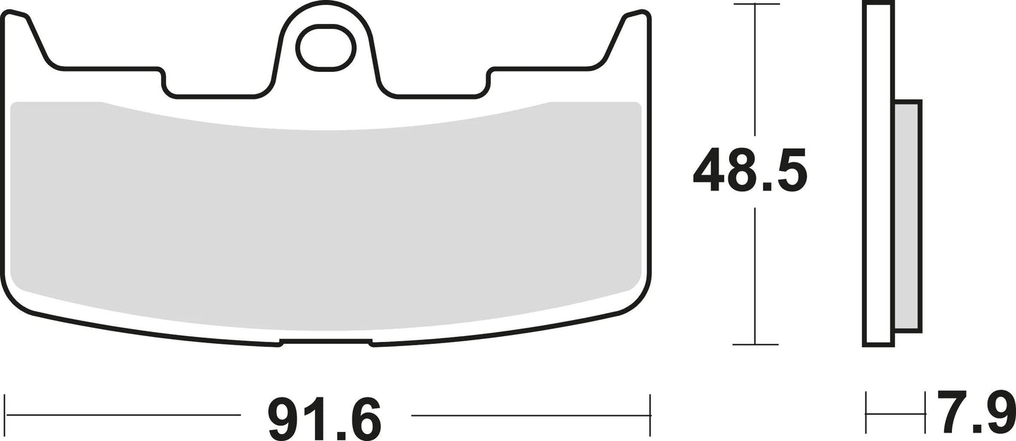 TRW bremsbelag mcb 747 brake pads sinter mcb 747 sv