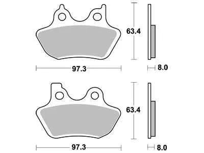 TRW bremsbelag mcb 777 brake pads sinter mcb 777 sv