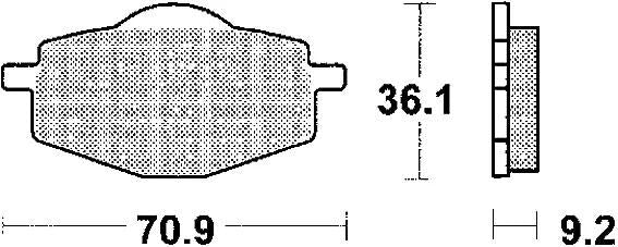 TRW bremsbelag mcb 539 brake pads sinter mcb 539 si