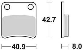 TRW bremsbelag mcb 647 brake pads organ. mcb 647