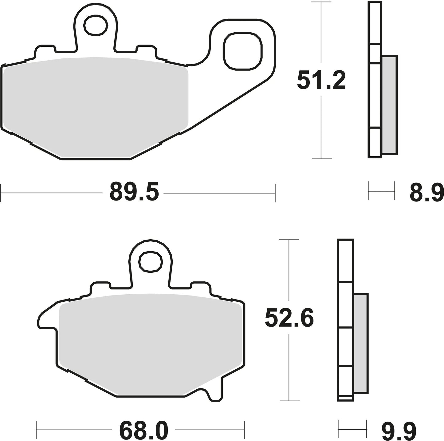 TRW bremsbelag mcb 662 brake pads sinter mcb 662 sh