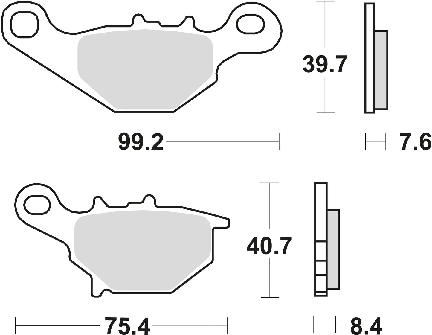TRW bremsbelag mcb 679 brake pads sinter mcb 679 si