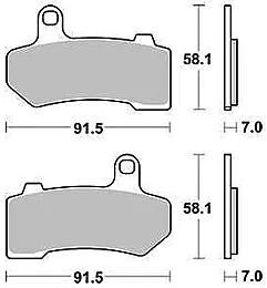 TRW bremsbelag mcb 781 brake pads sinter mcb 781 sh