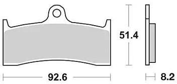 TRW bremsbelag mcb 660 brake pads sinter mcb 660 trq