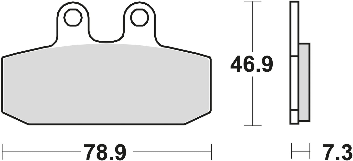 TRW bremsbelag mcb 557 brake pads sinter mcb557srm