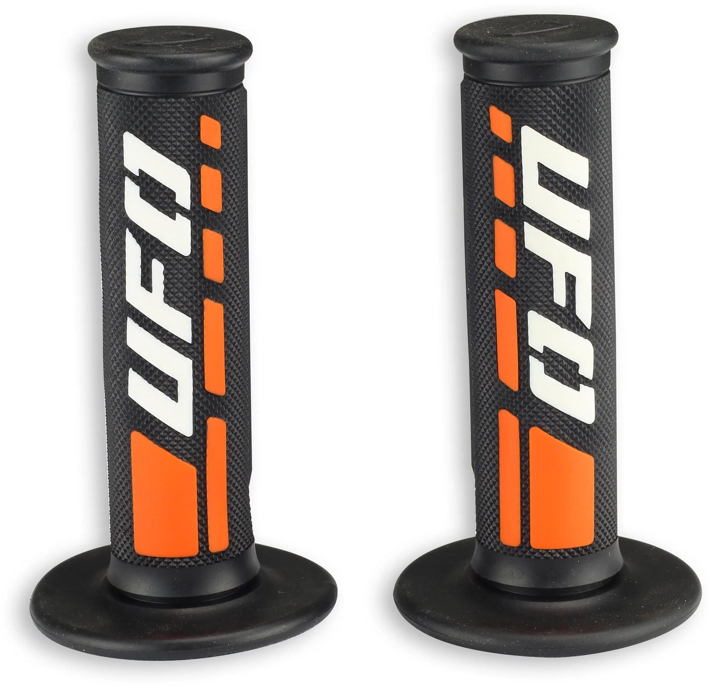 UFO PLAST griffgummi trax rubber grip pair ufo black white orange