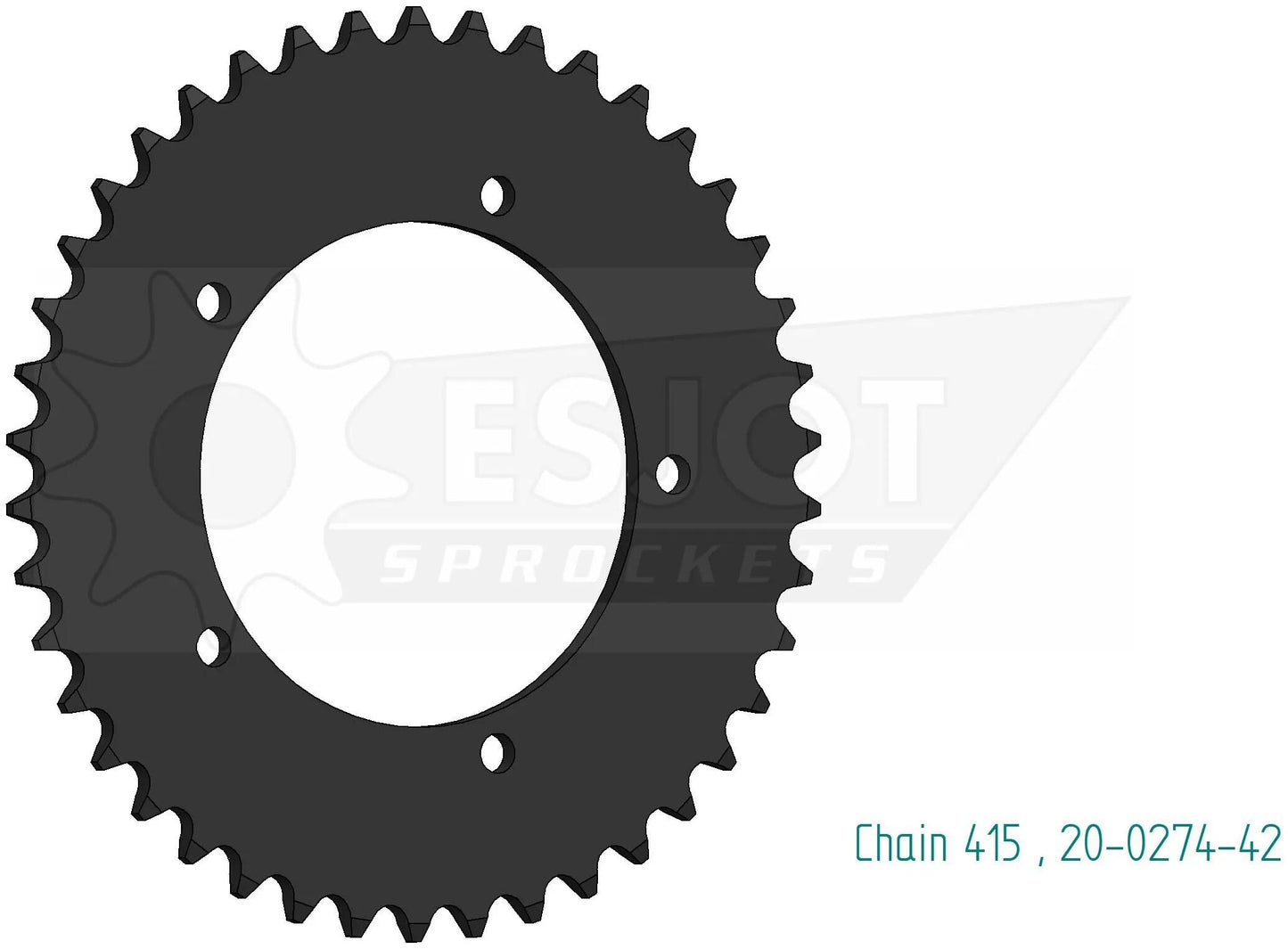 ESJOT kettenrad 0274 chain wheel 415 42z steel black