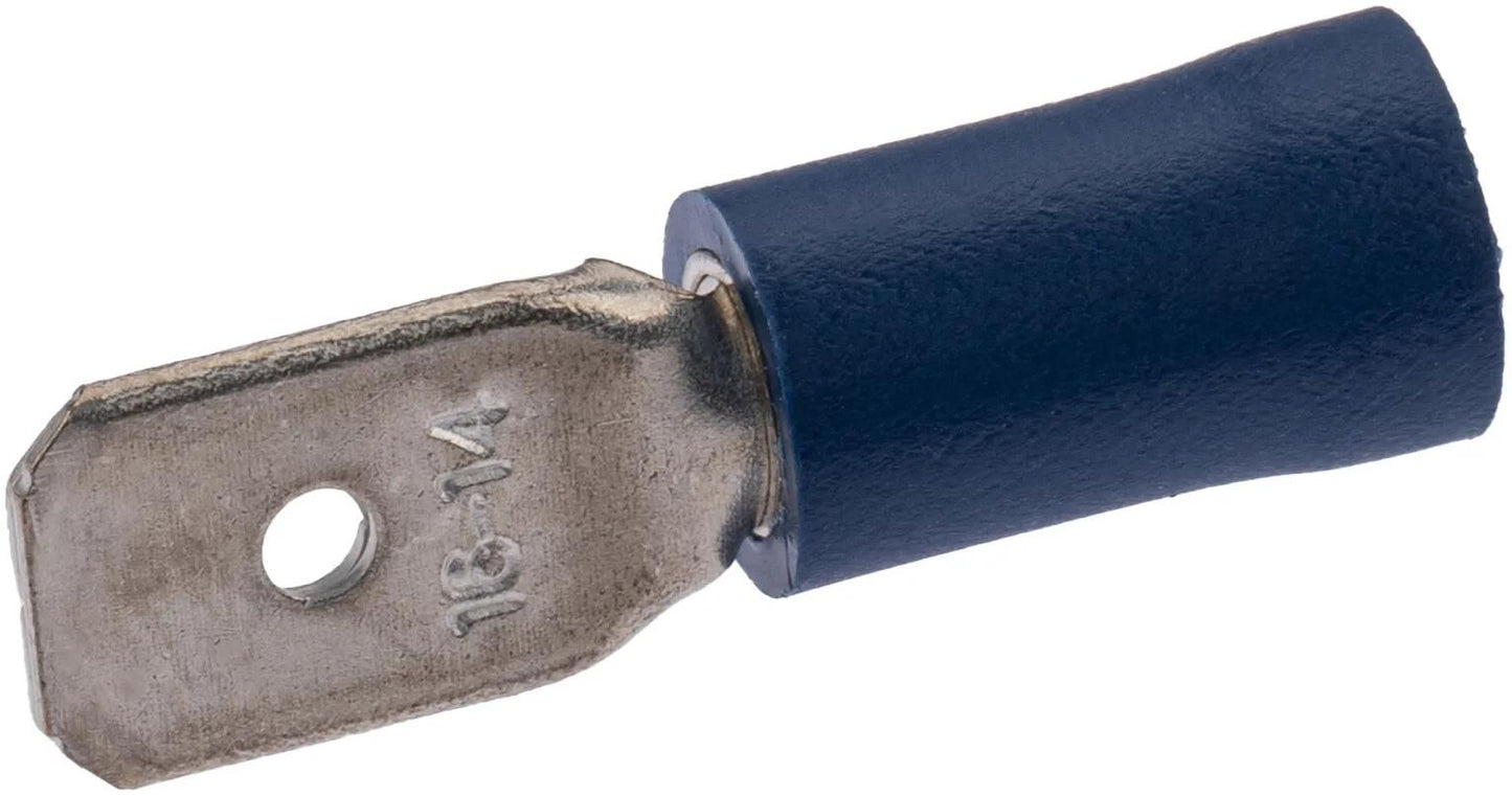 SPAHN flachstecker blade terminal insulated blue 100pcs.