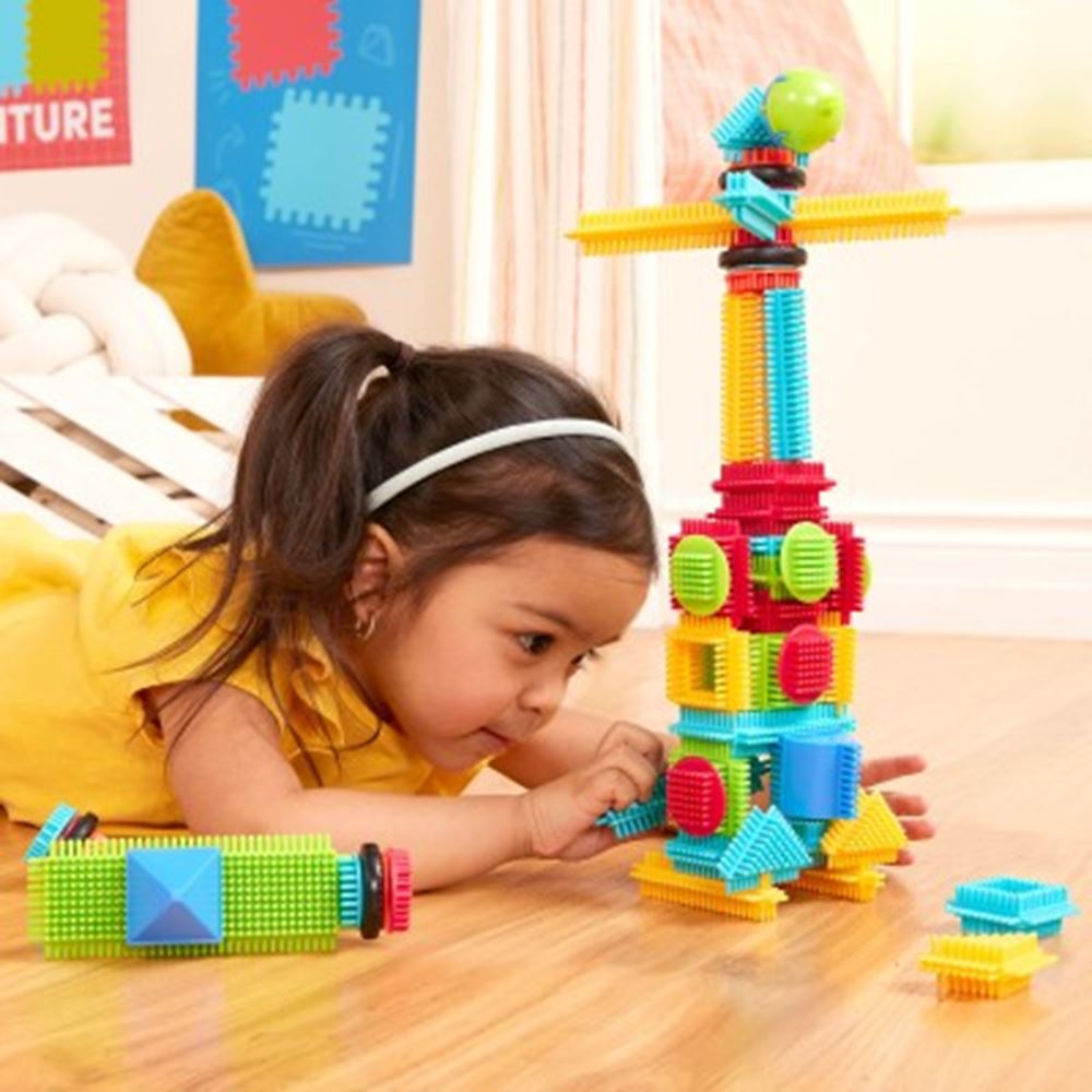 Bristle Blocks box met 56 stuks