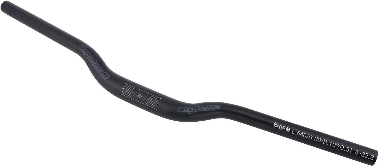 Ergotec stuur ergo m 31,8 640mm mat zwart
