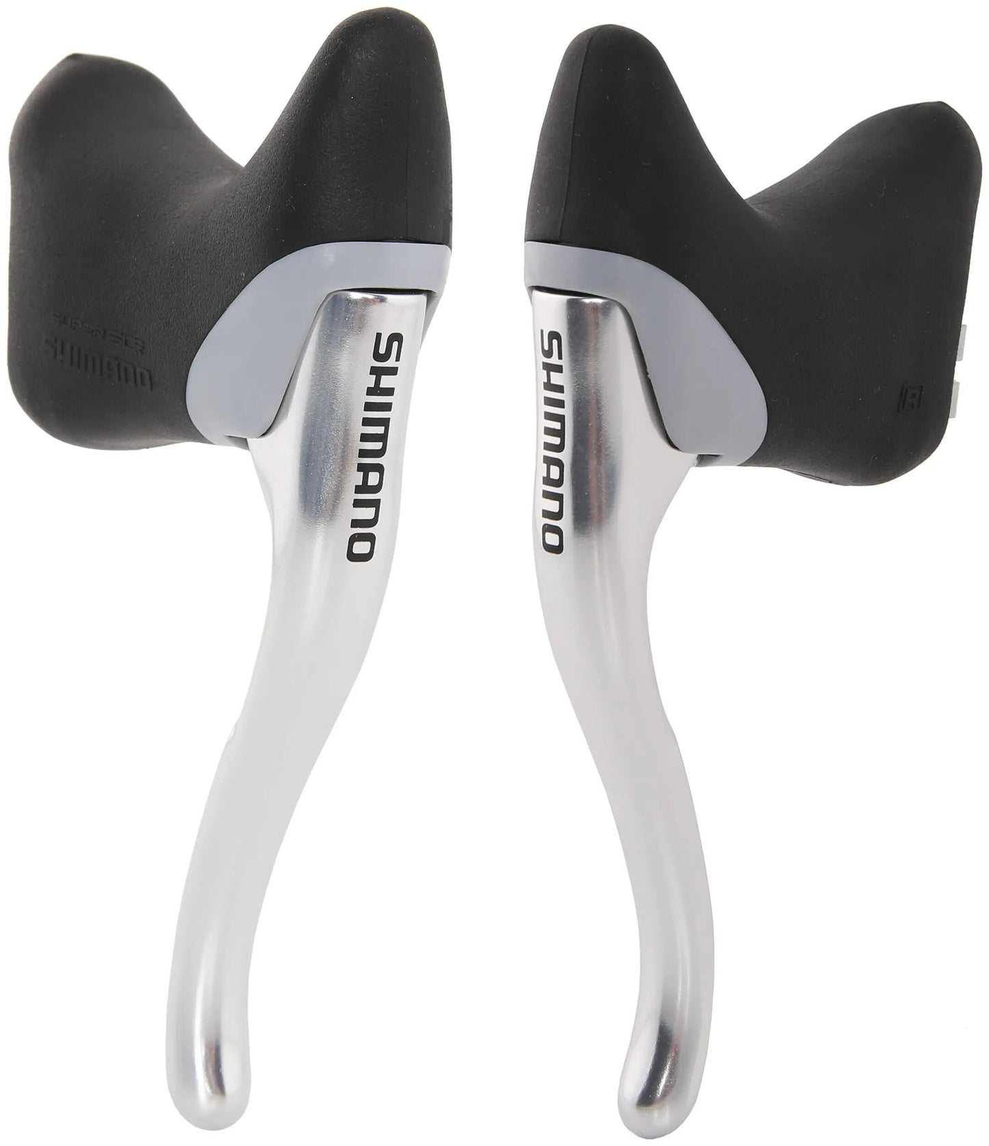 SHIMANO bremshebel br.lever shim. blr400 pair sil.w.cab.+sle.
