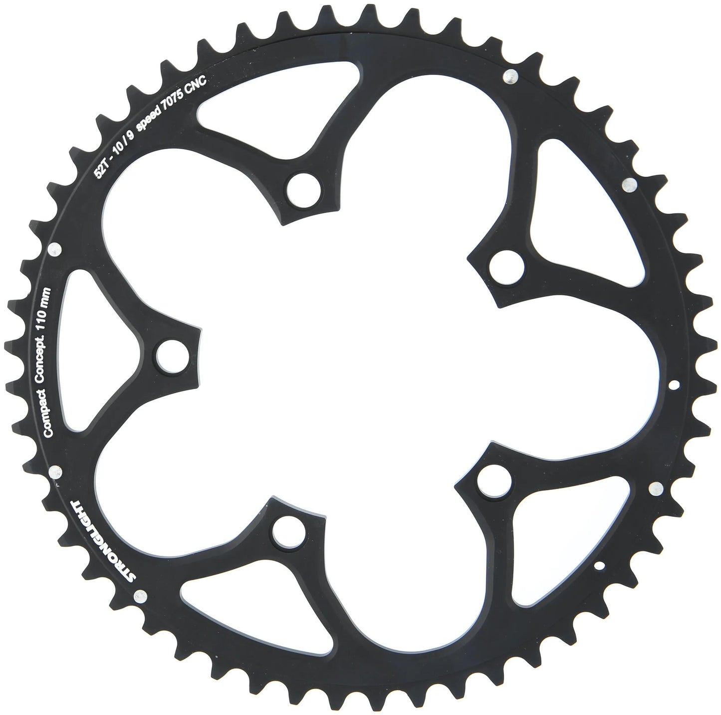 STRONGLIGHT kettenblatt zircal 7075 t6 chain ring strongl.zircal 7075 t6 110mm 52t b