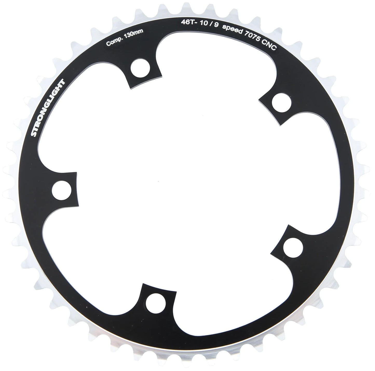 STRONGLIGHT kettenblatt type s 7075 t6 chainring 7075t6 black 130 mm lochkr. 46z.