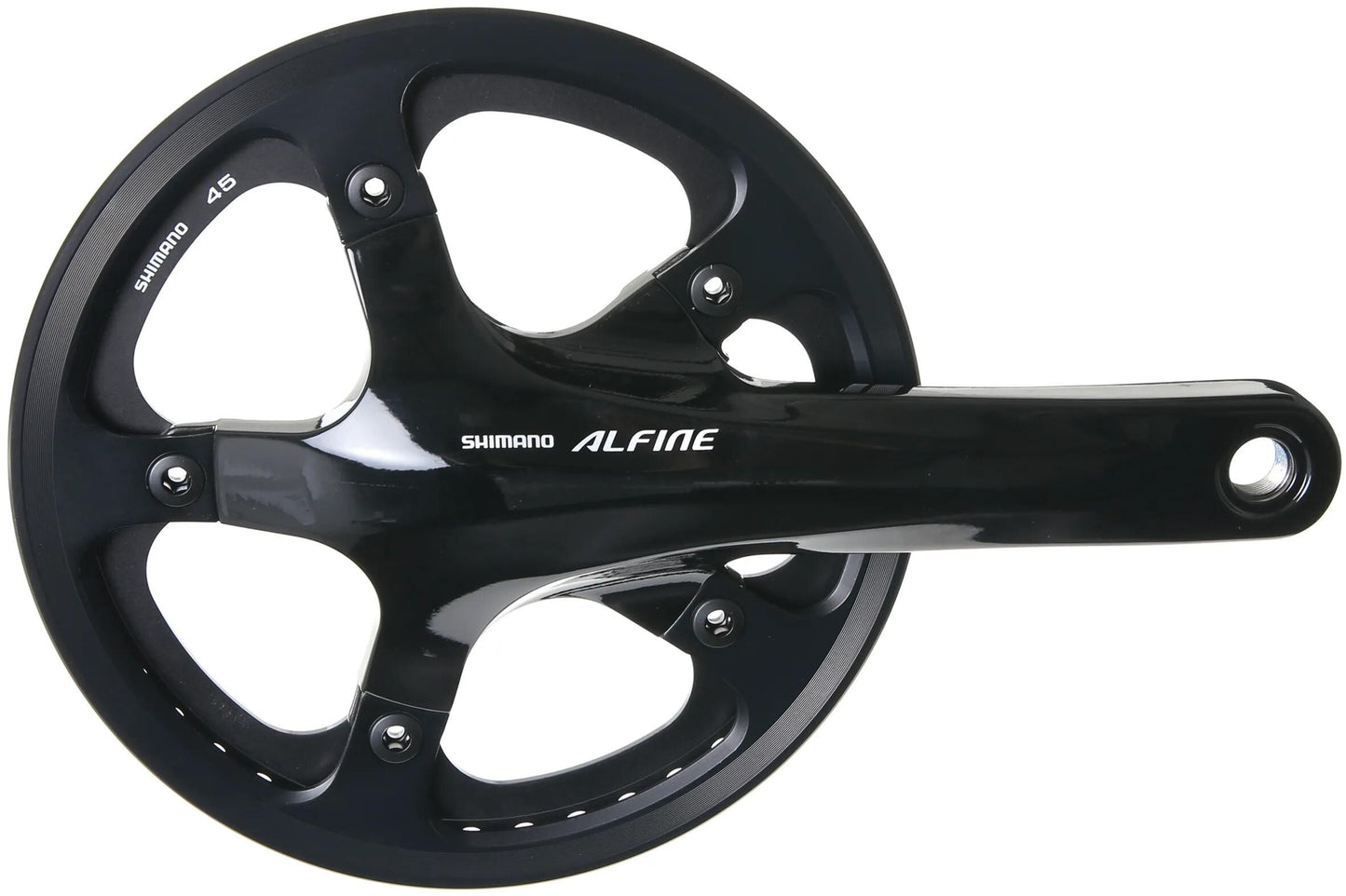 SHIMANO kettenradgarnitur alfine fc-s501 crankset shim.alfi.fcs501 45t.170mm ht2 1sp bl.