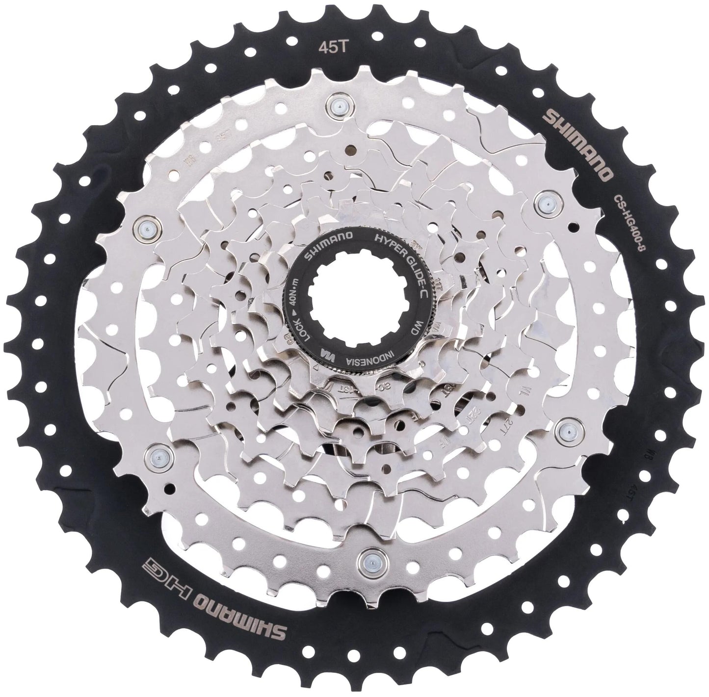 SHIMANO kassette cs-hg 400-8 shim.cassette hg400 8f 11-45z
