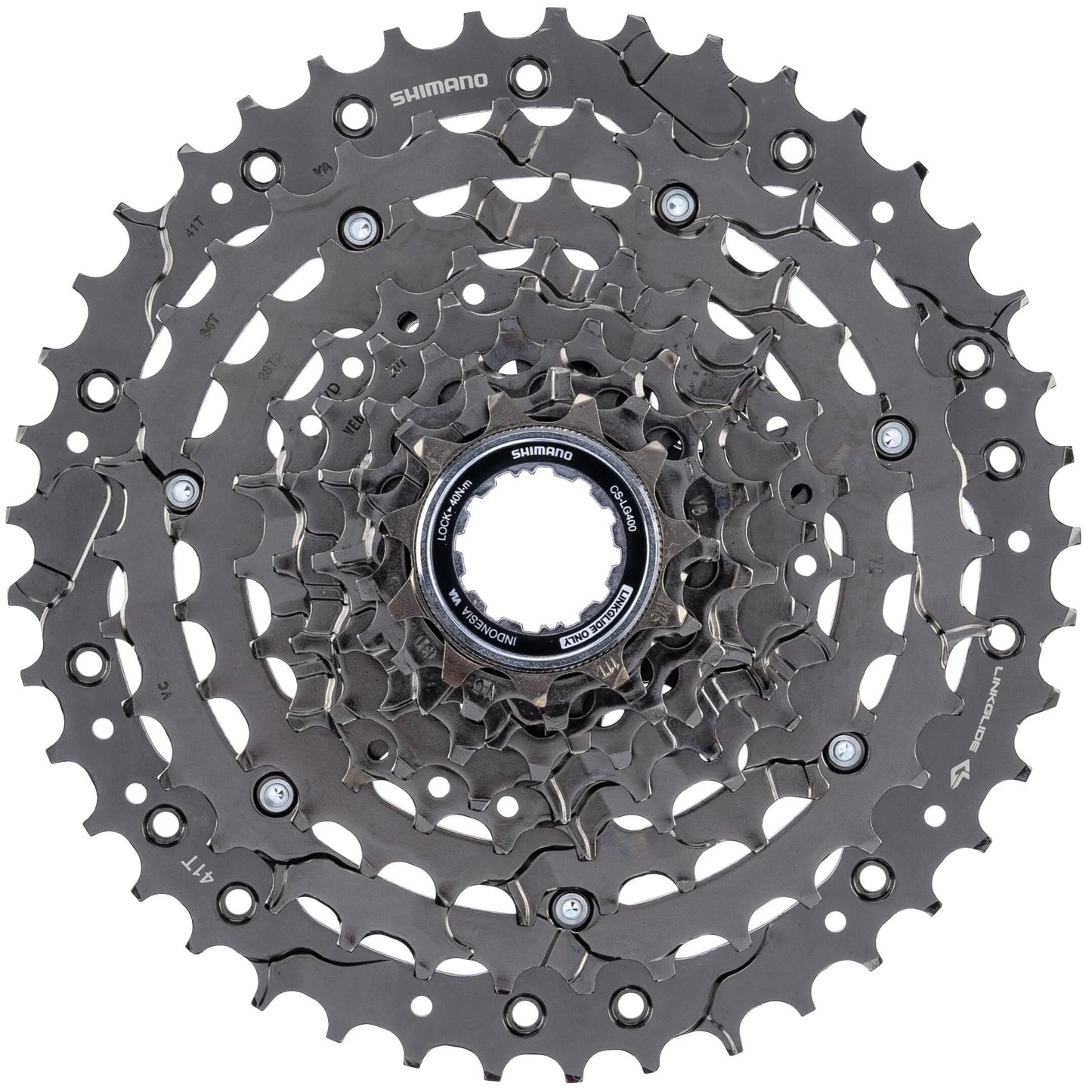 SHIMANO kassette cs-lg 400-9 shim.cassette lg400 9f 11-41z f.hg-m