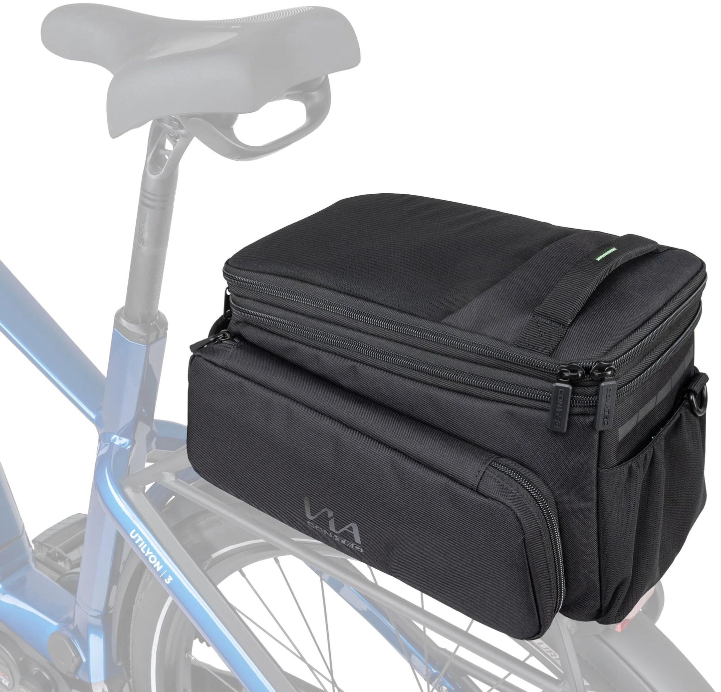 CONTEC gepäckträgertasche via explorer ct pannier bag via explorer rt black