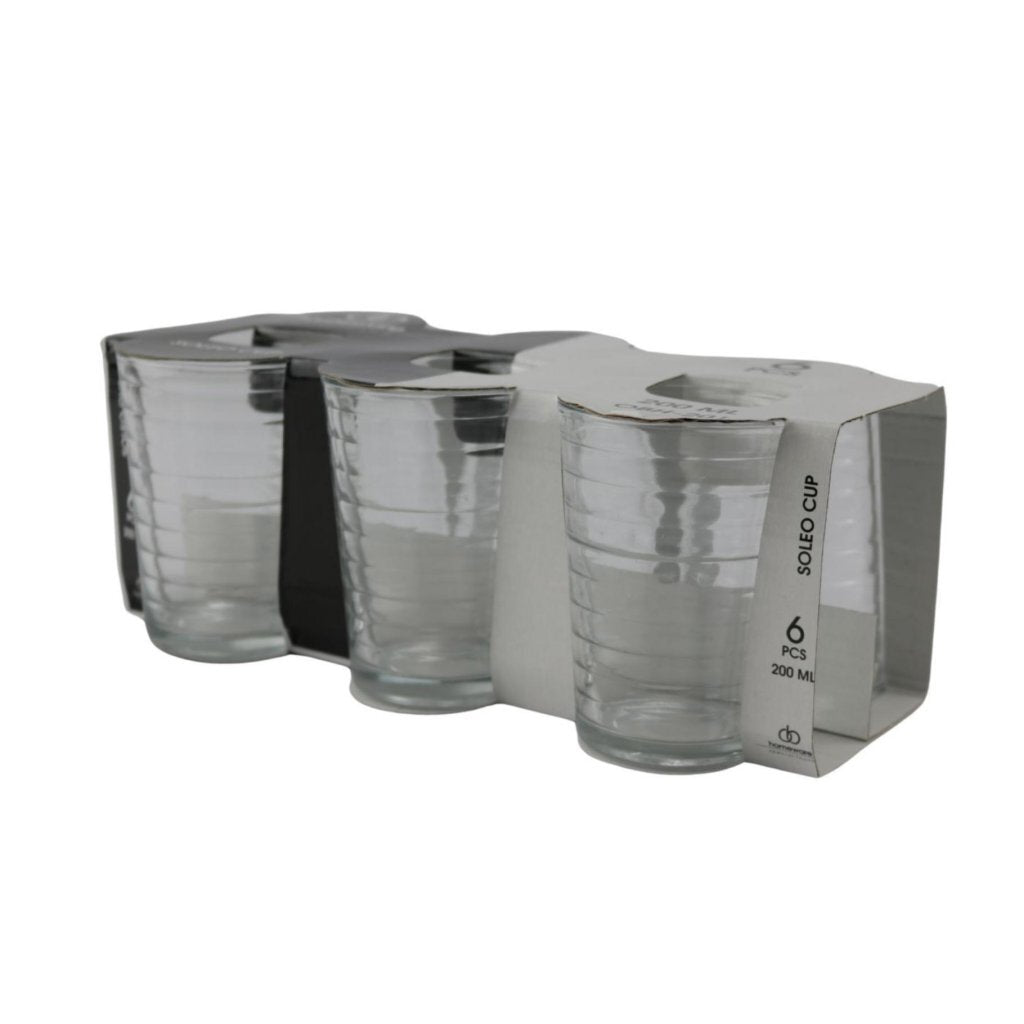 Overige Merken Soleo drinkglazen 200 ml 3 stuks transparant