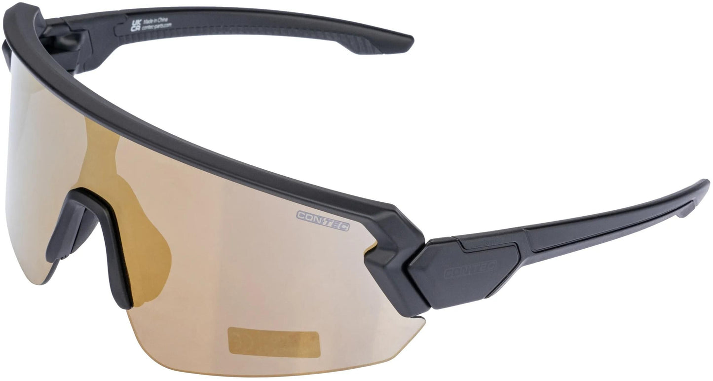 CONTEC brille rush revo ct sport glasses rush rev black gold