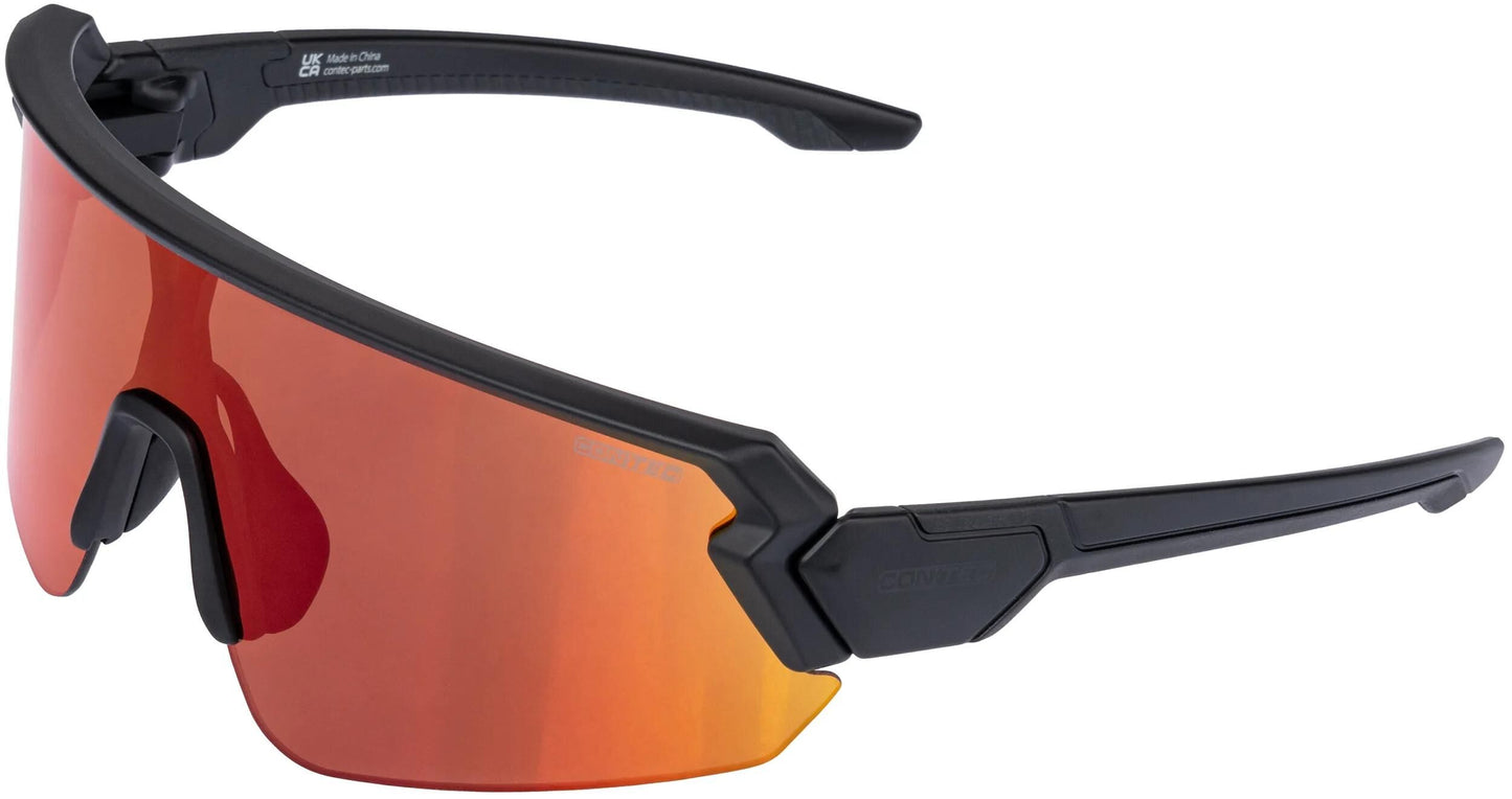 CONTEC brille rush polarized ct sport glasses rush pol ized black red