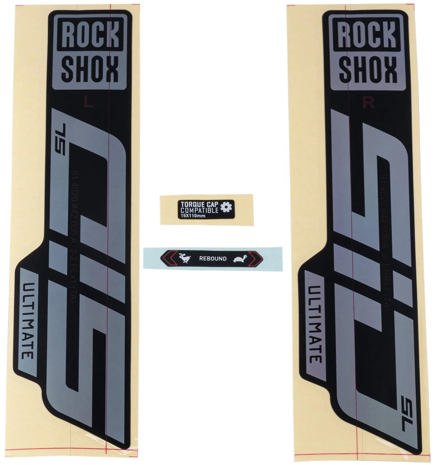 ROCKSHOX decor set signatur series decal set rs sid sl ult. rainbow
