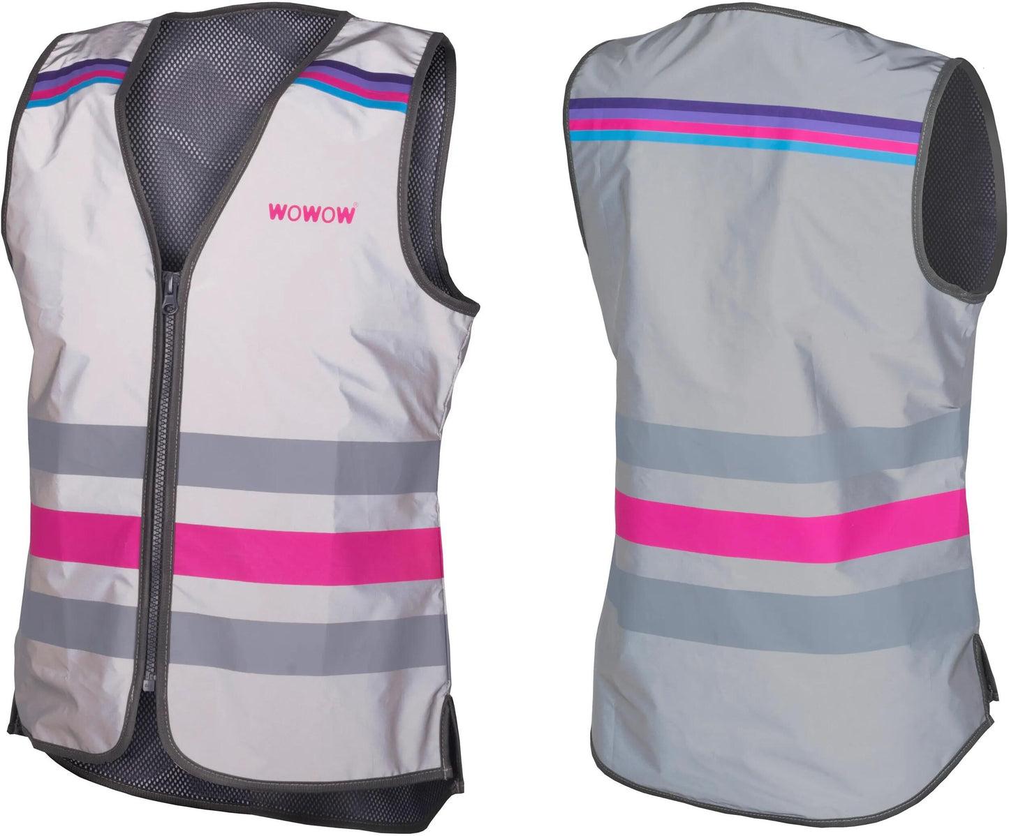 WOWOW weste lucy jacket fr refl.vest lucy jac. fr s silver pink