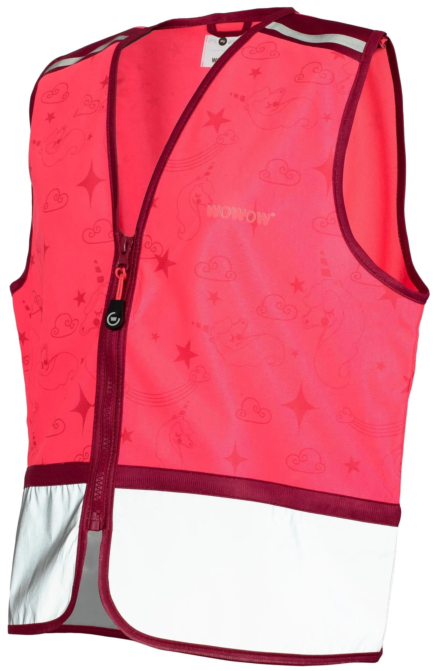 WOWOW kinderweste zippy jacket pink reflective children zippy pink gr. m