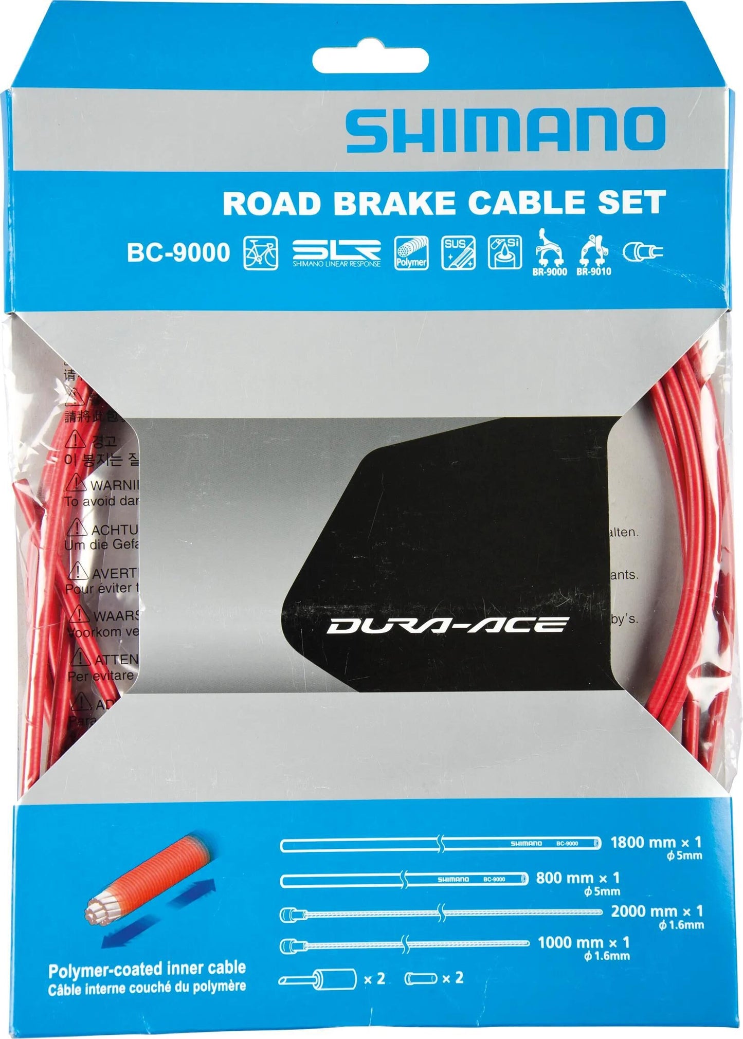 SHIMANO bremszug-set dura ace bc-9000 br.cable set da bc9000 shim. red