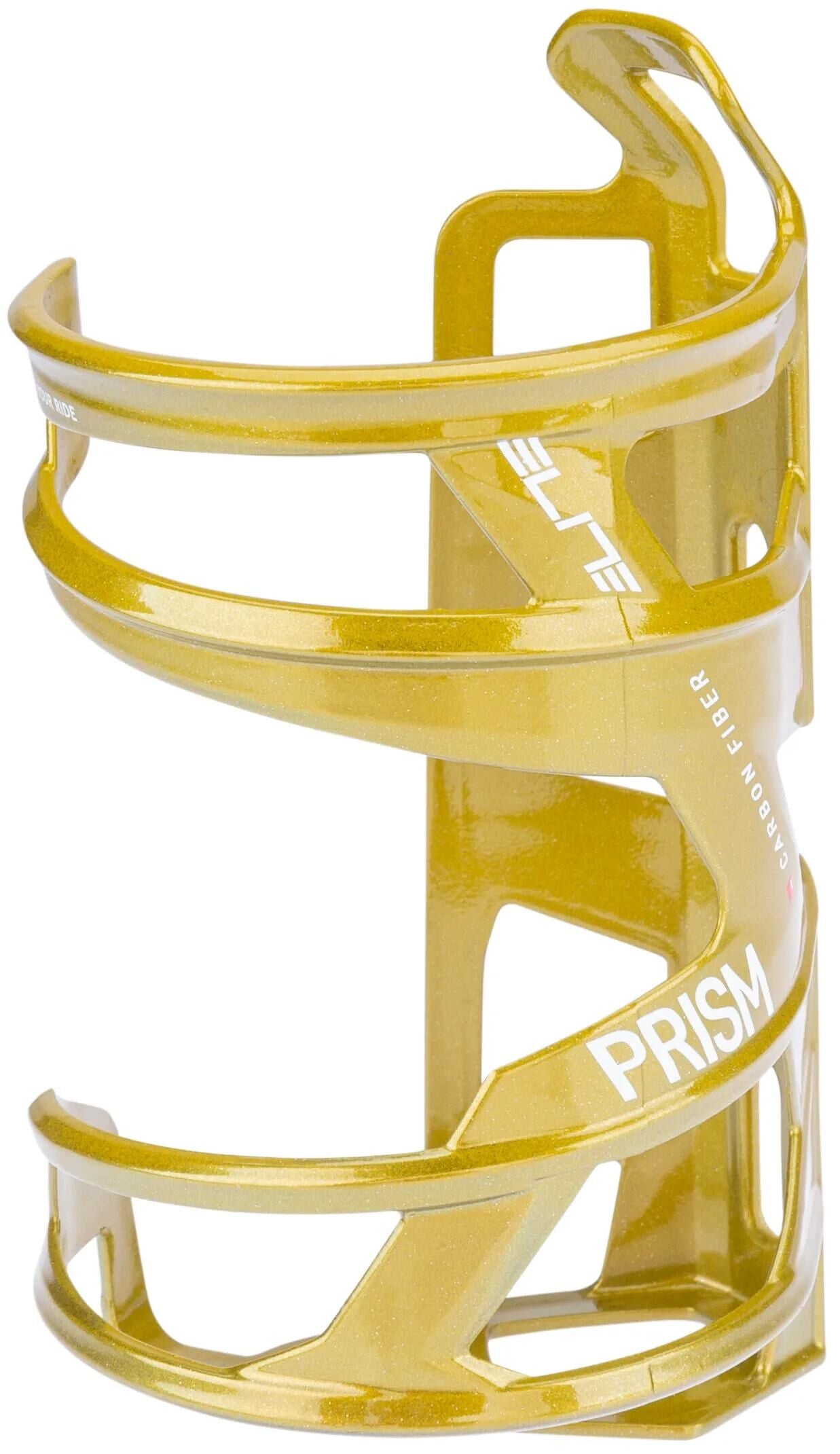 ELITE trinkflaschenhalter prism carbon bottle cage prism carbon left gold metal