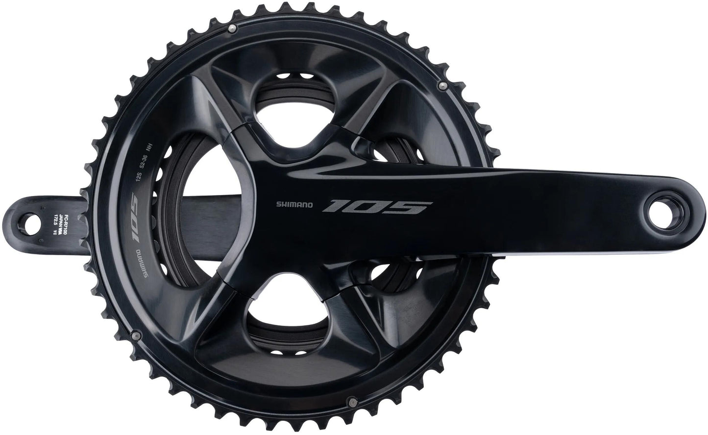 SHIMANO kettenradgarnitur 105 fc-r7100 shim.krg 105 fcr7100 52 36 172.5 schw 12f ht2